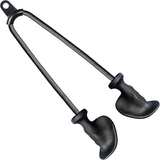 Ergonomic Tricep Rope Pulldown Attachments, Upgraded 27 32 40 & 47 Inch Extra Long Triceps Rope Cable Attachments for Gym, LAT Pull Down Bar for Cable Machine, Tricep Workout Cable Attachments