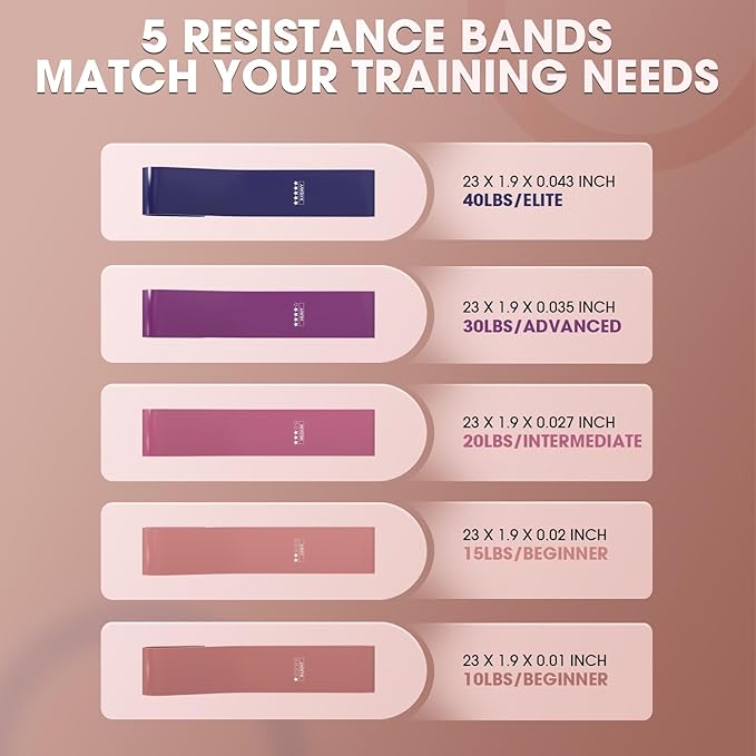 PAETA Pilates Ring Set – 14” Magic Circle (38 lbs Resistance), 9.8” Pilates Ball, 5 Resistance Bands, and Exercise Guide Included for Home Workouts