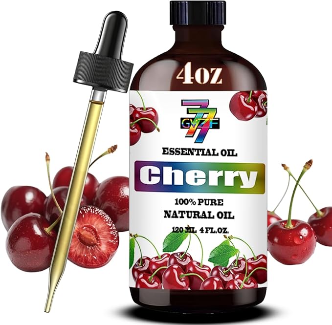 Cherry Essential Oil (4 oz / 120 ml) – Cherry Oils for diffusers, humidifiers, Home Baths, Cleaning Products, Yoga, DIY Soaps and DIY Scented Candles