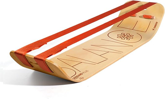 GIBBON SlackBoard - GiBoard Balance Board - Gift for Kids & Adults - 1 & 2 Line Options - Slackline Balance Trainer for Core Workouts, Standing Desk Exercise, Home Gym, Yoga & More