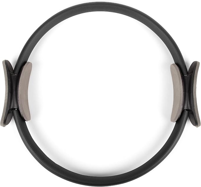 Phoenix Fitness Pilates Ring,Double Handle Exercise Circle Fitness Magic Circle Resistance Ring Dual Grip for Yoga Core Training,15 Inch