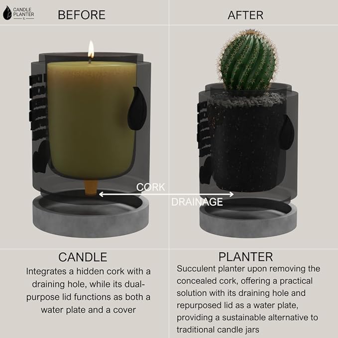 Candle Planter Hug in a Jar Romantic, Aromatherapy Candles - Natural Soy Wax, Long-Lasting 50-Hour Burn, Lavender Scents - Gifts for Him, Her, Couple, Husband and Wife Birthday Gift Ideas, Unique Cool