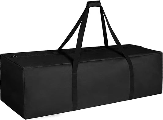 COOLBEBE 60" Sports Duffle Bag - 332L Extra Large Travel Duffel Luggage Bag with Upgrade Zipper, Sturdy & Water Resistant Long Duffle Bag for Camping Moving (Black 60inch)