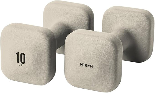 WeGym SafeGrip Dumbbells, Anti-Slip, Anti-Roll, Thick Handles, Free Weights, Square Dumbbells for Secure Workouts at Home, Weightlifting, and Personal Training