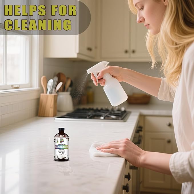 Coconut Essential Oil (4 oz/120 ml) — Coconut Oils for Aromatherapy, diffusers, humidifiers, Home fragrances, DIY Skincare, soap Making, DIY Candle Making, Relaxation, Yoga, and Meditation