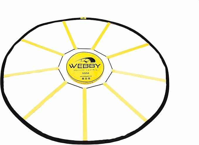 Webby Agility Trainer – Circle Speed and Agility Ladder for High Intensity Reactive Footwork Drills and Skills – A Circular Piece of Reaction Training Equipment That Changes The Way You Move