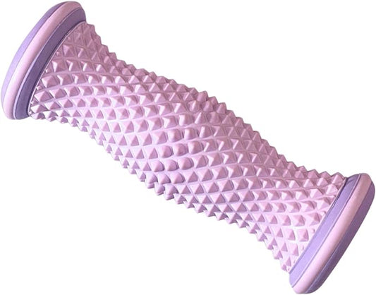 Ergonomic Foot Massager Roller - for Plantar Fasciitis Relief, Portable Reflexology Tool (Purple)