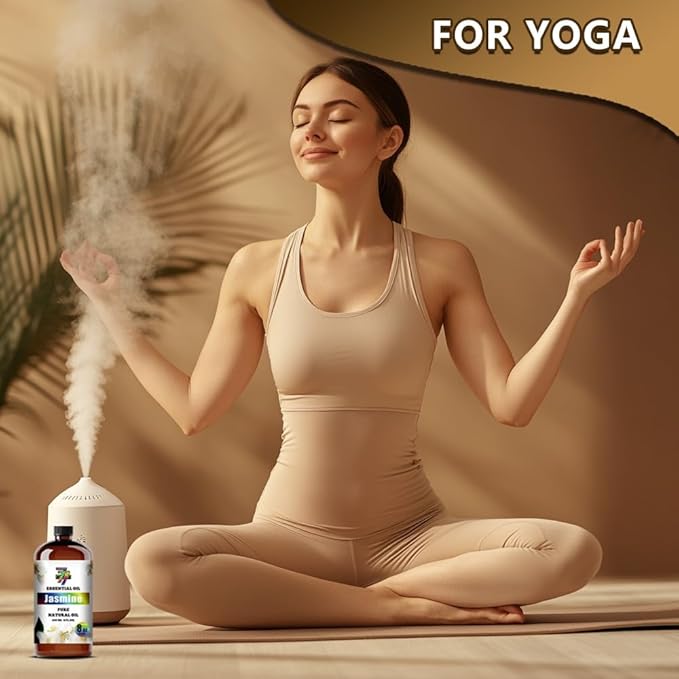 Jasmine Essential Oil (8 oz / 240 ml) – Jasmine Oils for diffusers, humidifiers, Home Baths, Cleaning Products, Yoga, DIY Soaps and DIY Scented Candles