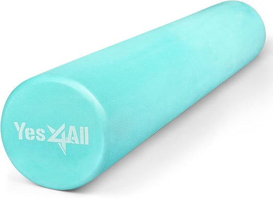 Yes4All EVA Firm Foam Roller for Back - Round Back Roller for Exercise, Yoga & Pilates 12/18/24/36 inch