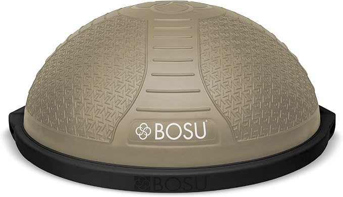 Bosu Half Ball Home Balance Exercise Trainer for Strength and Flexibility Workouts with Built to Last Burst Resistant Material and Hand Pump