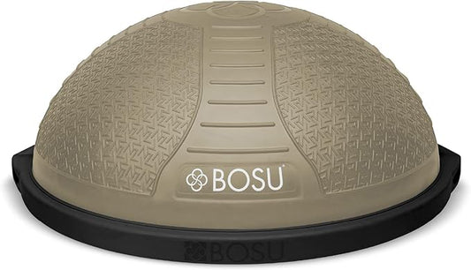 Bosu Half Ball Home Balance Exercise Trainer for Strength and Flexibility Workouts with Built to Last Burst Resistant Material and Hand Pump