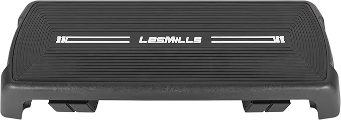 Les Mills™ SMARTSTEP™ Adjustable Dual Purpose Cardio and Strength Step Platform System with Built In Risers