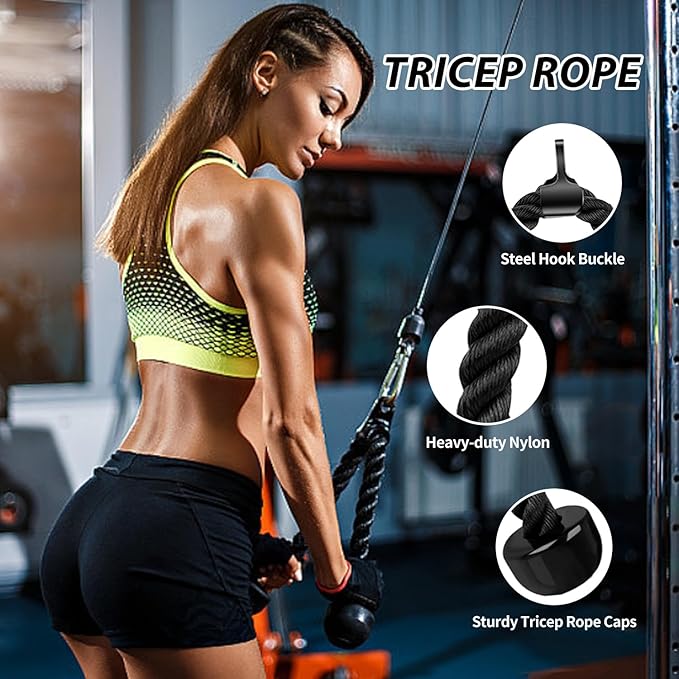 LAT Pulldown Attachments, Cable Machine Attachment Gym Accessories, Cable Attachments for Gym, Home Gym Accessories