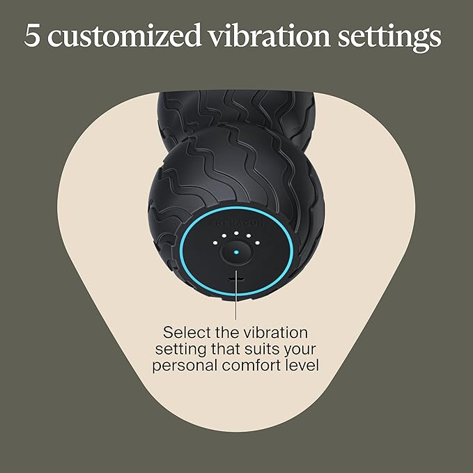 TheraGun Therabody WaveDuo - Ergonomically Contoured Foam Roller - Bluetooth Enabled Muscle Roller for Your Back, Neck & Spine with 5 Customizable Vibration Frequencies in Therabody App