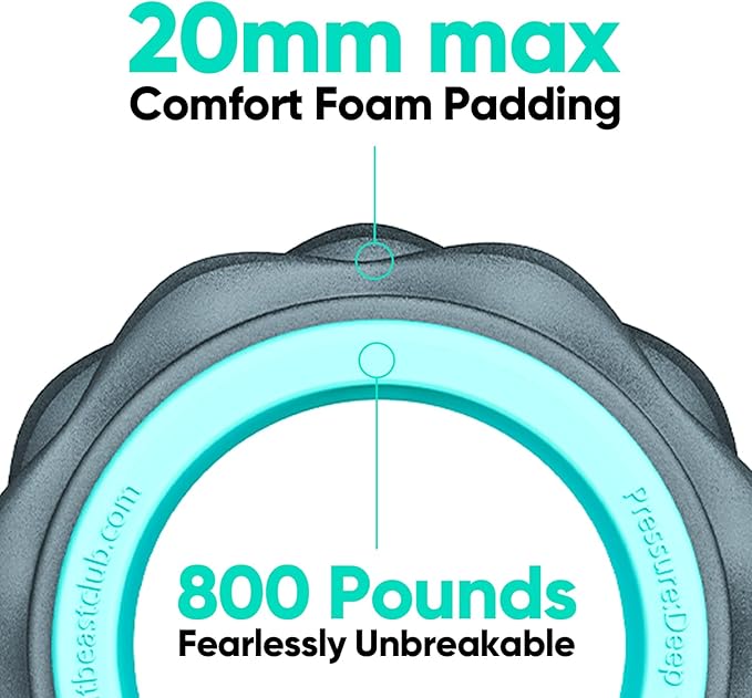 FitBeast Back Roller, Back Wheel Foam Roller - Targeted Muscle Roller for Deep Tissue Massage, Back Stretcher