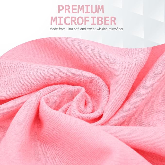 Eunzel Hot Yoga Towel - Microfiber Non Slip Yoga Mat Towel with Grip Dot Sweat Absorbent Towel for Hot Yoga, Pilates and Fitness 72" x 24", Teal/Orange