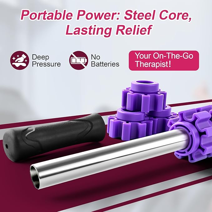 Muscle Roller Stick, Muscle Roller, Liposuction Massage Roller for Lymphatic Drainage, Massager Stick for Relief Muscle Soreness, Trigger Points, Help Exercise Runner Legs, Back Recovery