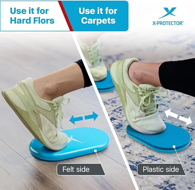 X-Protector Sliders for Working Out - 2 PCS - Double-Sided Exercise Sliders for Hard & Carpeted Floors - Gliders for Exercising - Premium Workout Sliders - Core Sliders for Any Surfaces! (2025)