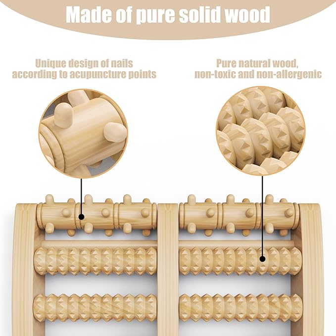 Foot Massager, Plantar Fasciitis Relief Gift, Leg Pain Treatment for Men and Women, Muscle Tension Relief, Reflexology and deep Tissue Muscle Massage, Father's Day Gift, Relax mom and dad