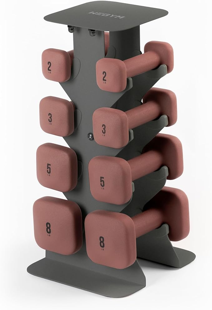 WeGym SafeGrip Dumbbells, Anti-Slip, Anti-Roll, Thick Handles, Free Weights, Square Dumbbells for Secure Workouts at Home, Weightlifting, and Personal Training