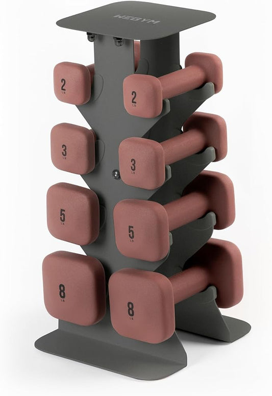 WeGym SafeGrip Dumbbells, Anti-Slip, Anti-Roll, Thick Handles, Free Weights, Square Dumbbells for Secure Workouts at Home, Weightlifting, and Personal Training