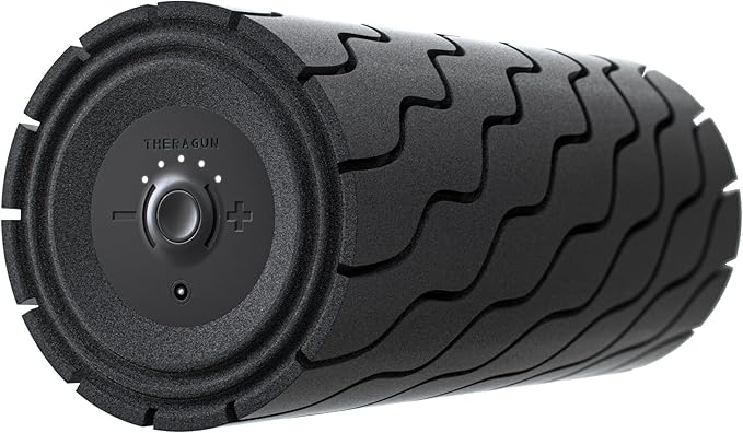 TheraGun Therabody WaveRoller - High Density Foam Roller for Body and Large Muscles. Bluetooth Enabled with 5 Customizable Vibration Frequencies in Therabody App