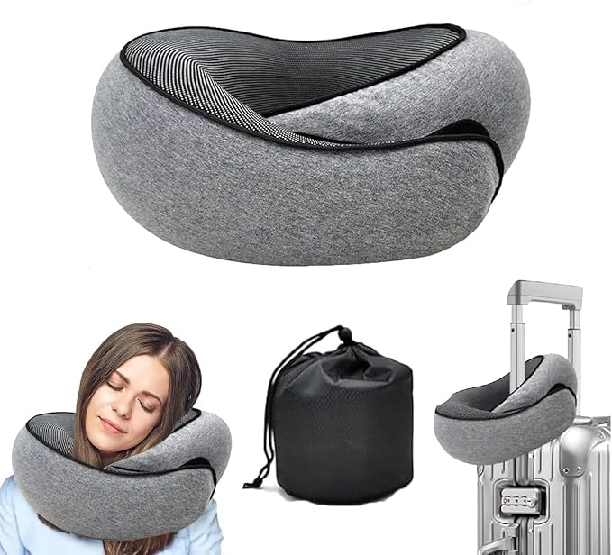 WEERSHUN Travel Pillows for Airplanes,2024 New Travel Pillow,Travel Neck Pillow Airplane Memory Foam Travel Pillow Neck Pillow for Traveling Suitable for Airplanes,Offices and Cars