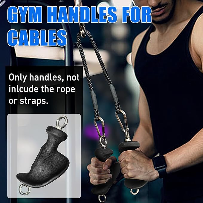 Ergonomic Tricep Rope Pulldown Attachments, Upgraded 27 32 40 & 47 Inch Extra Long Triceps Rope Cable Attachments for Gym, LAT Pull Down Bar for Cable Machine, Tricep Workout Cable Attachments