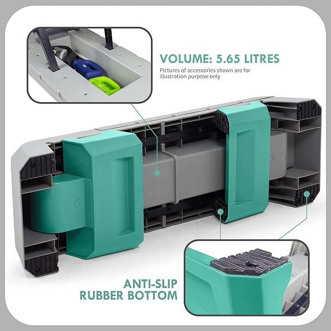 leikefitness Exercise Step Platform, Multifunctional Aerobic Deck with Cord and Adjustable Dumbbell & Weight Bench, Fitness Equipment for Workout Home Gym