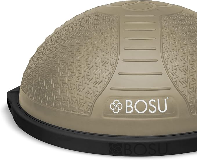 Bosu Half Ball Home Balance Exercise Trainer for Strength and Flexibility Workouts with Built to Last Burst Resistant Material and Hand Pump