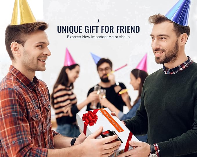 VIKTOR JURGEN Christmas Back Massager Gifts, Shiatsu Kneading Massager for Neck and Shoulder, Massage Pillow with Heat Relaxation Gifts for Women/Men/Dad/Mom/Fathers Day/Mothers Day