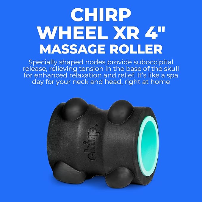Chirp Wheel XR Massage Roller for Neck & Headache Relief – Rejuvenate Body, Spinal Care & Tension Through Thumb Pressure Release | High-Density Foam for Physical Therapy, 500lbs Capacity, 4" Mint