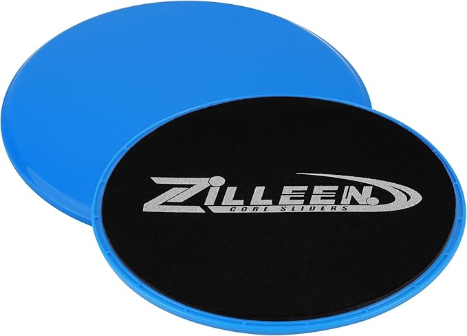 ZILLEEN Exercise Sliders for Working Out Fitness Discs for Pilates Women Men, 2 Pack