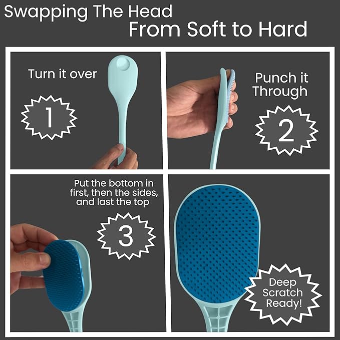 The Ultimate Back Scratcher, Scalp Massager, Back Massager & Exfoliator Large Scratch Surface, Gifts for Men Women, Itch Reliever - an All Body Scratcher Gives a Deep Soothing Scratch