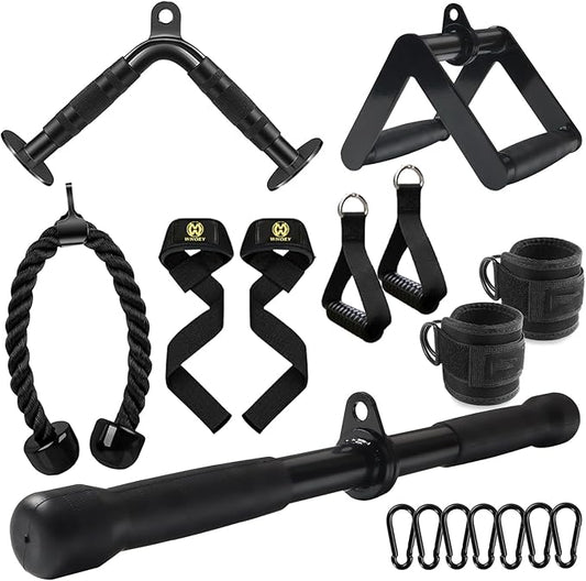 LAT Pulldown Attachments, Cable Machine Attachment Gym Accessories, Cable Attachments for Gym, Home Gym Accessories