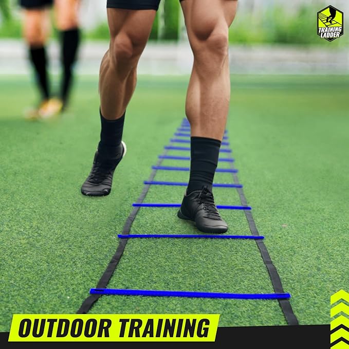 Teenitor Agility Ladder Speed Ladder Training Ladder for Soccer, Speed, Football Fitness Feet Training Carry Bag Agility Training Equipment 13 rungs, 23 feet