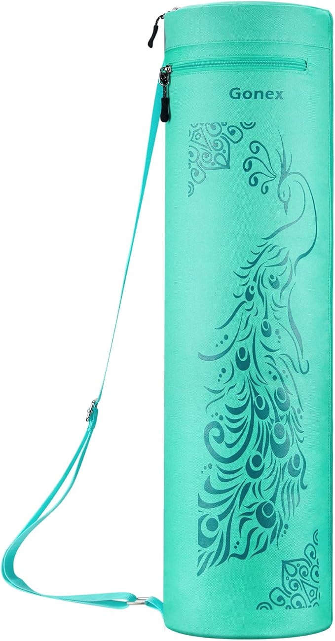 Gonex Yoga Mat Bag, Yoga Mat Carrier Full-Zip Exercise Yoga Mat Carry Bag for Women Men with 2 Multi-Functional Storage Cargo Pockets Extra Wide Adjustable Shoulder Strap