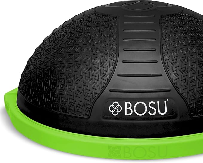 Bosu Half Ball Home Balance Exercise Trainer for Strength and Flexibility Workouts with Built to Last Burst Resistant Material and Hand Pump