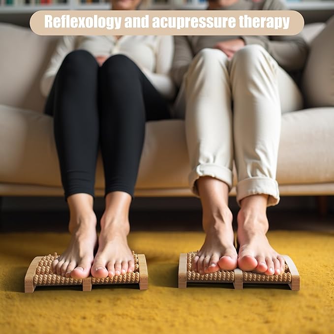 Foot Massager, Plantar Fasciitis Relief Gift, Leg Pain Treatment for Men and Women, Muscle Tension Relief, Reflexology and deep Tissue Muscle Massage, Father's Day Gift, Relax mom and dad