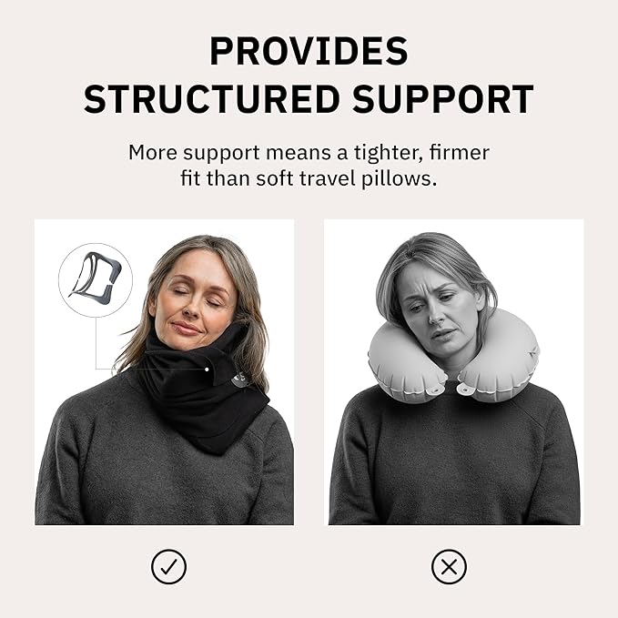 trtl Pillow Petite - Small Travel Pillow for Sleeping with Built-in Head and Neck Support - Comfortable Plane Neck Pillow for Traveling - Compact and Machine-Washable
