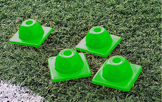 2 inches Heavy Duty Agility Training Cones for Sports & Kids Coaching, Field Markers for Motorcycle, Bikes, Traffic, Basketball, Soccer Drills, Durable, Multipurpose, Adjustable