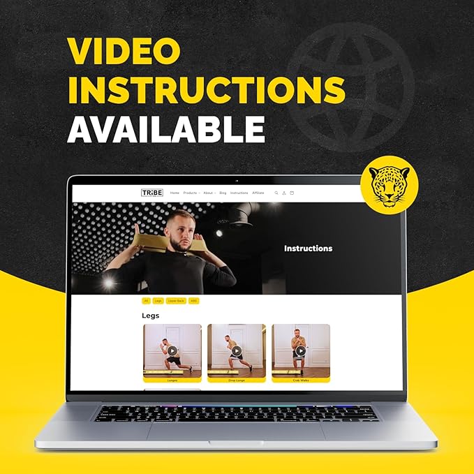 Tribe Lifting Fabric Resistance Bands for Legs - Workout Bands Resistance Bands for Men and Women - Booty Bands for Working Out - Exercise Bands Resistance Bands Set - Elastic Bands for Exercise