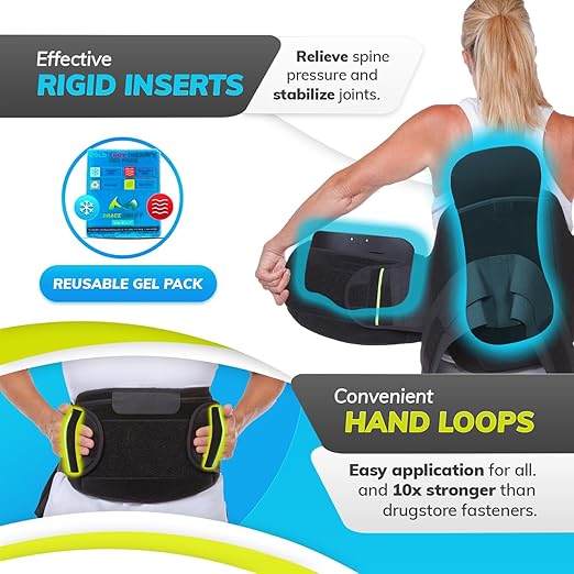 BraceAbility LSO Back Brace for Herniated, Degenerative & Bulging Disc Pain Relief, Sciatica, Spine Stenosis | Medical Lumbar Support Device for Post Surgery & Fractures with Hot/Cold Therapy (3XL)