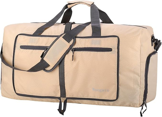 Woogwin Travel Duffel Bag Large Foldable Waterproof Overnight Bag for Beach Swim Bags Pool Sports Gym
