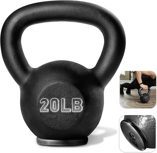 Yes4All 5-80 lbs Cast Iron Kettlebell for Dumbbell Weights Exercises, Gym, Full Body Home Workout Equipment, Push up, Grip and Strength Training