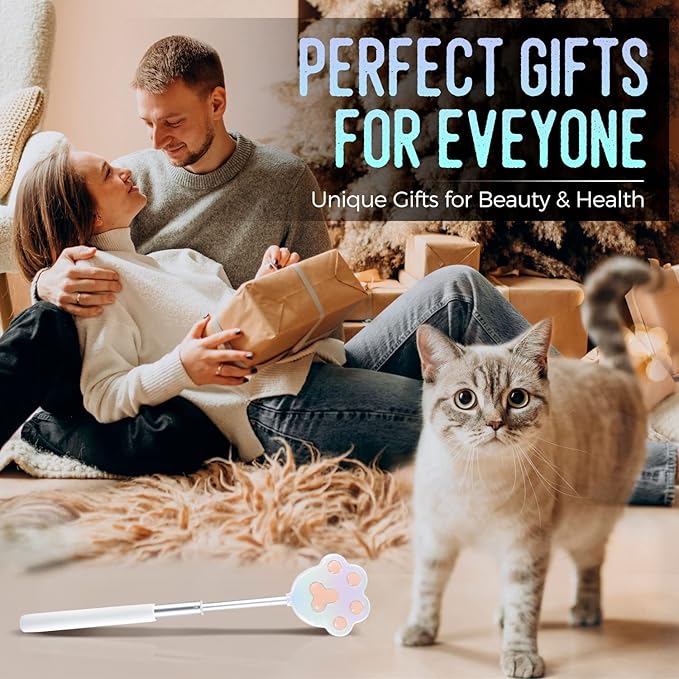 Cat Paw Back Scratcher, Extendable Metal Telescopic Back scratchers with 27 in Long Handle, Relief of Itches, Gift for Man and Woman (Colorful)