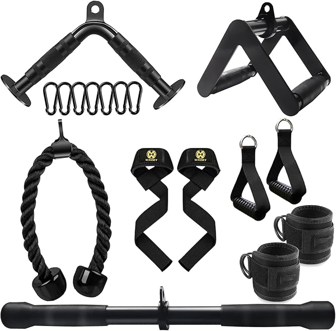 LAT Pulldown Attachments, Cable Machine Attachment Gym Accessories, Cable Attachments for Gym, Home Gym Accessories