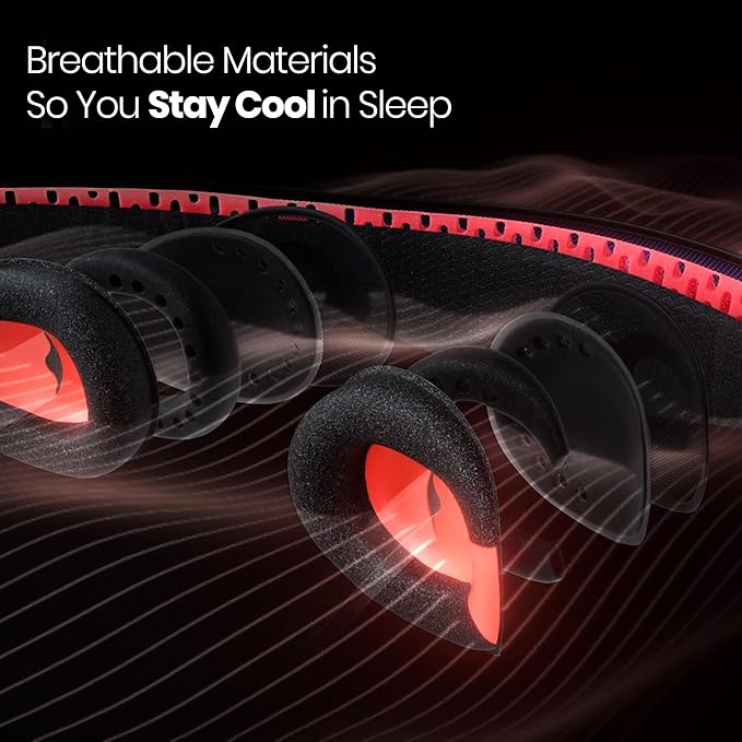 Manta Pro Sleep Mask - 100% Light Blocking Sleep Mask for Side Sleepers, Breathable and Comfortable, Spacious & Zero Pressure for Long Lashes, Perfect for Sleep/Travel/Nap/Shift Work
