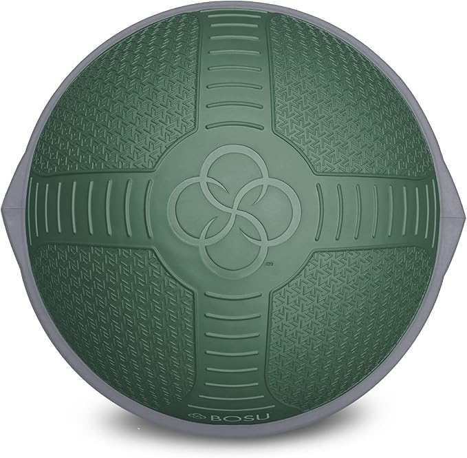 Bosu Half Ball Home Balance Exercise Trainer for Strength and Flexibility Workouts with Built to Last Burst Resistant Material and Hand Pump