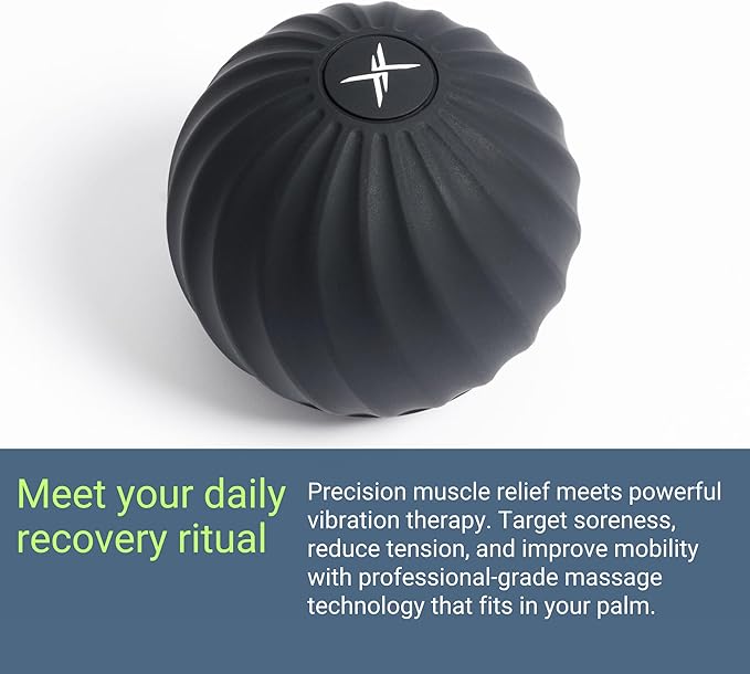 Frost Fit VibePro Pulse - Vibrating Massage Ball Massager - Deep Tissue Therapy Ball with 4 Speeds - Myofascial Release & Pain Relief